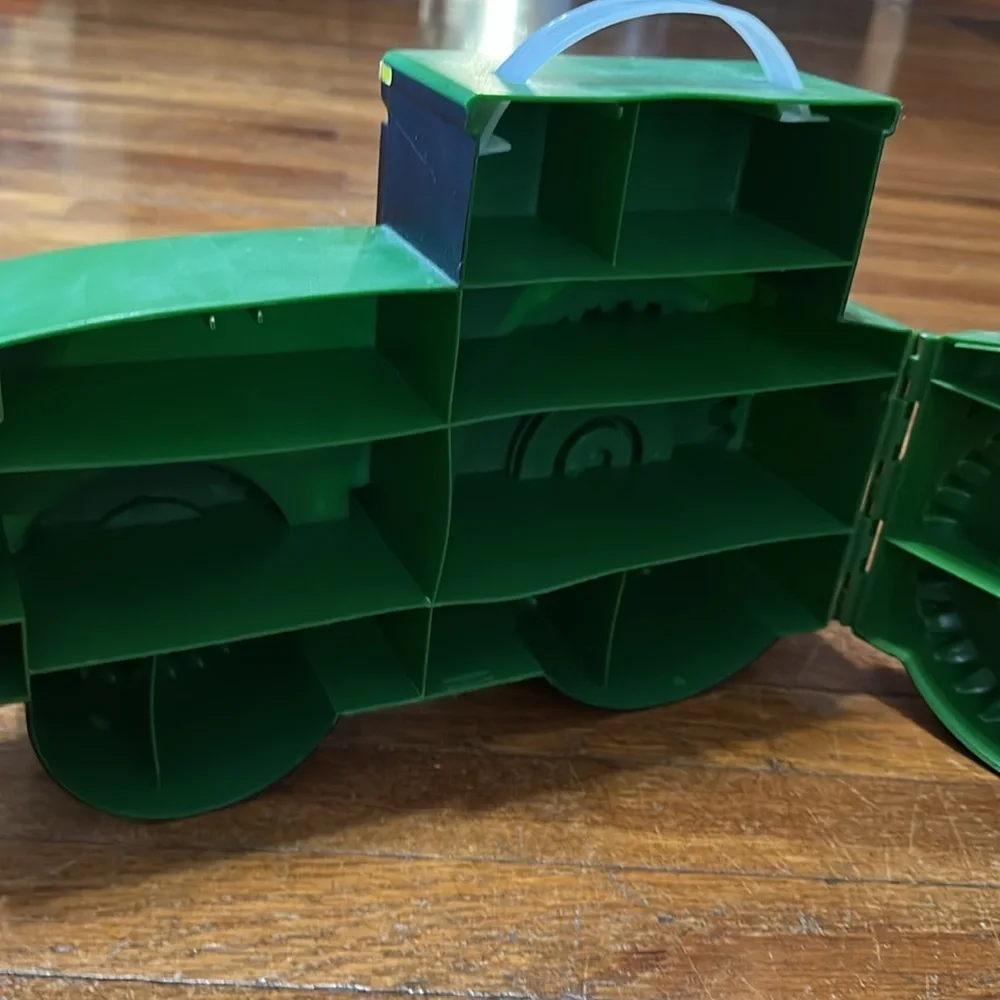 John Deere Green ERTL Toy Tractor/Car Storage